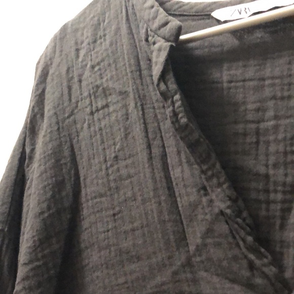 ZARA wrinkled cotton top - Picture 4 of 5